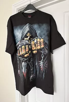 Buy GAME OVER T-SHIRT BY SPIRAL DIRECT Size XL Gothic Skull Tshirt • 15£