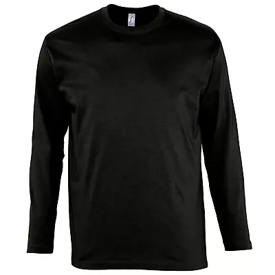 Buy SOL'S MONARCH MEN'S LONG SLEEVE T-SHIRT 11420 Small To 5XL • 9.29£