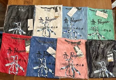 Buy Original Penguin Mens Cotton-Rich T-Shirt - BNWT - Many Colours/sizes • 13.99£