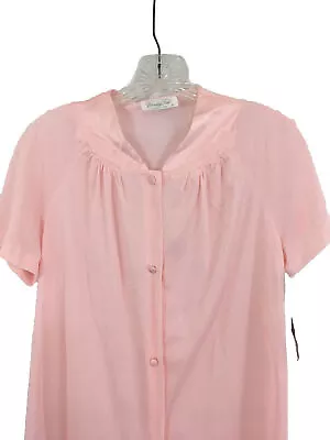 Buy NWT VANITY FAIR Short Sleeve Lightweight Bed Jacket/PJ Top Woman’s Size S Pink • 5.67£