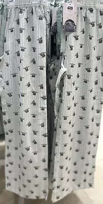 Buy Disney Mandalorian Baby Grogu Pyjama Flannel Trousers UK Size 4-20 • 23.99£