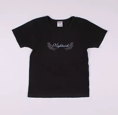 Buy Women's Vintage Y2K Nightwish Jerzees Black T-shirt Size M • 52.24£