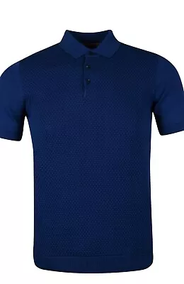 Buy Men's Guide London Blue Knitted Polo Size Medium £45.99 Or Best Offer • 45.99£