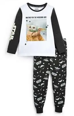 Buy New Disney Star Wars Baby Yoda Kids Pyjama Set Boys Girls Unisex PJ Set Primark • 18.99£