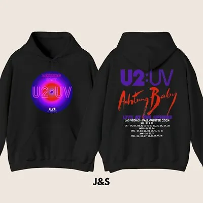 Buy U2 Achtung Baby Las Vegas Tour 2024 Shirt| Unisex Men's Women's • 41.27£