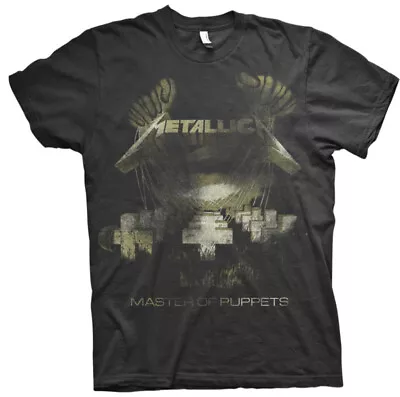 Buy Metallica Master Of Puppets Distressed Black T-Shirt - OFFICIAL • 16.29£
