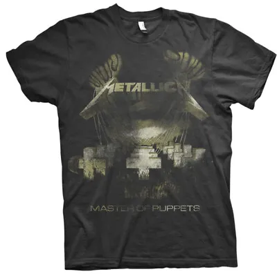 Buy Metallica Master Of Puppets Distressed Black T-Shirt OFFICIAL • 16.29£