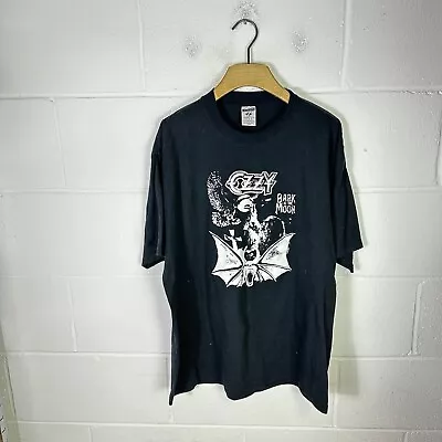 Buy Vintage Ozzy Osbourne Shirt Mens Extra Large Black Bark At The Moon 90s Rock • 53.95£