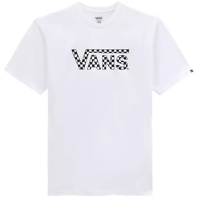 Buy Vans Mens Checkered Short Sleeve Crew Neck Cotton T-Shirt Top Tee • 29.95£