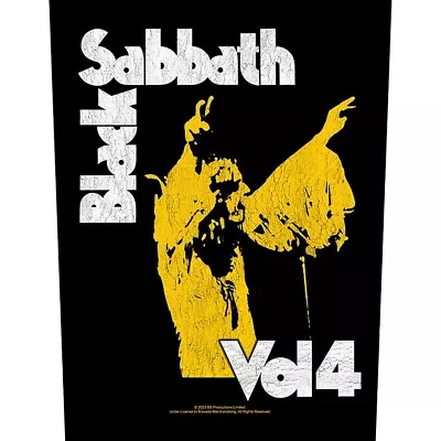 Buy BLACK SABBATH Back Patch: VOL 4: Album Cover Volume Ozzy Osbourne Official Merch • 8.95£