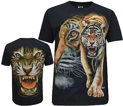 Buy New Bengal Tiger Big Cat Biker 100% Cotton Glow In The Dark T-Shirt M - 3XL • 10.99£