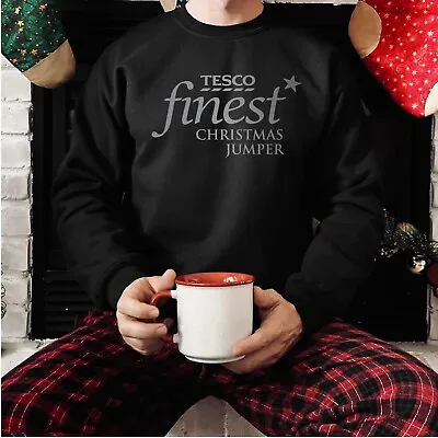 Buy TESCO FINEST CHRISTMAS JUMPER Parody SWEATSHIRT - Funny Ugly Christmas Jumper • 20.95£