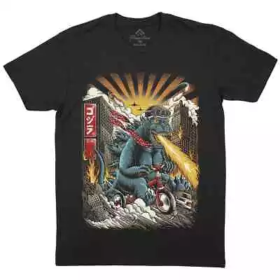 Buy Godzilla Bike Mens T-Shirt Horror Kaiju Monster King Gamera Japan P948 • 9.99£