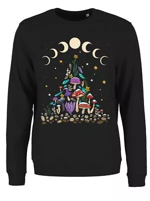 Buy Sweater Mystical Roots Solstice Christmas Jumper Women's Black • 19.99£