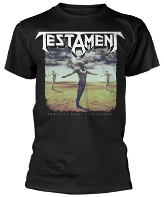 Buy Testament Practice What You Preach Black T-Shirt OFFICIAL • 17.99£