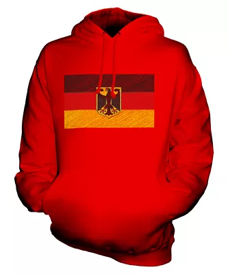 Buy Germany State Scribble Flag Unisex Hoodie Top Gift Deutschland German • 34£