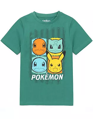 Buy Pokemon Green Short Sleeved T-Shirt (Boys) • 10.99£