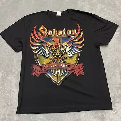 Buy Sabaton Coat Of Arms Tshirt Black XL Music SWEDISH HEAVY METAL • 30.80£