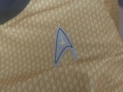 Buy Bnwot Mens Long Sleeve Size Medium Shirt Star Trek Captain Kirk Yellow • 14.99£