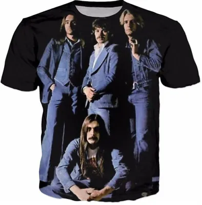 Buy Status Quo Band Streetwear Casual Women Men T-Shirt 3D Print Short Sleeve Tee To • 10.79£