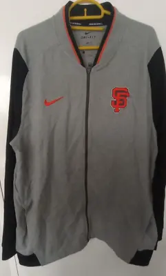 Buy Nike Dri-Fit Full-Zip Jacket Mens L Gray San Francisco Giants Game Performance  • 19.99£