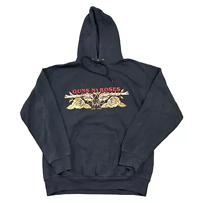 Buy Guns N Roses Hoodie Graphic Print Y2K Black Sweatshirt Mens Medium • 21.99£