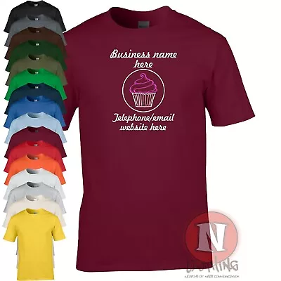 Buy Bakery Company T-shirt Personalise Customize Wedding Birthday Cup Cake Celebrate • 11.99£