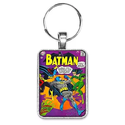 Buy Batman #197 Cover Pendant Key Ring Or Necklace Bargirl Catwoman DC Comic Jewelry • 10.22£