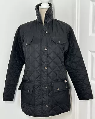 Buy Dickies Padded Quilted Womens Size 12 Jacket Black With Logo • 21.99£