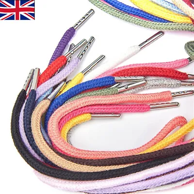 Buy 130cm Long Hood Lace Drawstring Hoodie String With Metal Ends UK • 3.05£
