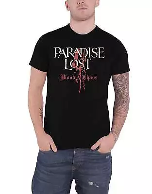 Buy Paradise Lost T Shirt Blood And Chaos Band Logo New Official Mens Black • 18.95£
