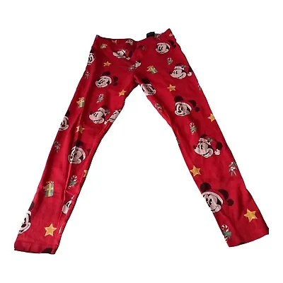 Buy Mickey Mouse Pyjama Bottoms In Red. Women's Size Medium Used. • 2£