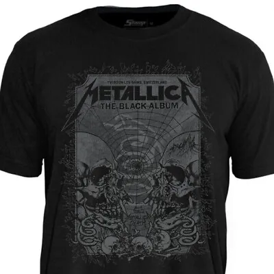Buy Official Licensed T-Shirt Metallica Black Album Event Poster By Stamp Rockwear • 37.89£