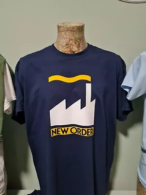 Buy New Order Inspired Graphic Blue Tee T Shirt Manchester Heroes Legends UNOFFICIAL • 13.99£