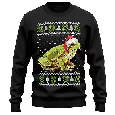 Buy Frog Gift Christmas Sweatshirt Wildlife Animal Him Or Her Xmas Jumper Unisex • 24.99£