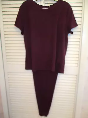 Buy Victoria's Secret Pj S Et Short Slve Jogger Pants Textured Knit Waffle Medium • 20.26£