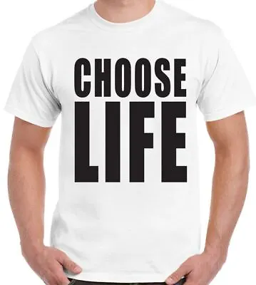 Buy Choose Life T-Shirt Mens George Michael Stag Do Fancy Dress Costume Outfit 80's • 8.99£