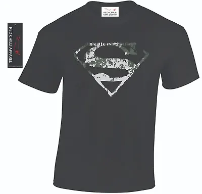 Buy Superman Camo Inspired T-Shirt,Gym T-shirt • 7.99£
