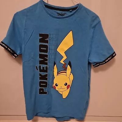 Buy Boys Age 15 Blue Pikachu Pokemon Tshirt From Next • 3.99£