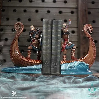Buy Assassin's Creed Valhalla Bookends Viking Official Game Merch Nemesis Now • 149.99£
