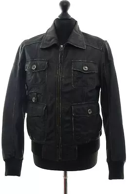 Buy Mustang Men's Leather Jacket S BLACK Uni Short 100% Leather • 81.99£