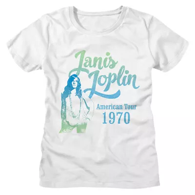 Buy Janis Joplin American Tour 1970 Women's T Shirt Rock Concert Legend Singer • 25.10£
