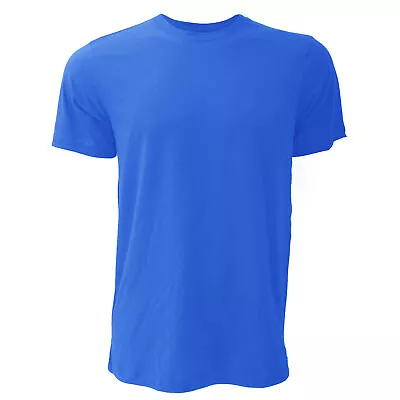 Buy Canvas Unisex Jersey Crew Neck T-Shirt / Mens Short Sleeve T-Shirt BC163 • 10.62£