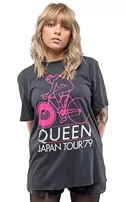 Buy QUEEN - Queen Japan Tour 79 Amplified Vintage Charcoal X Large T Shirt - I600z • 21.61£
