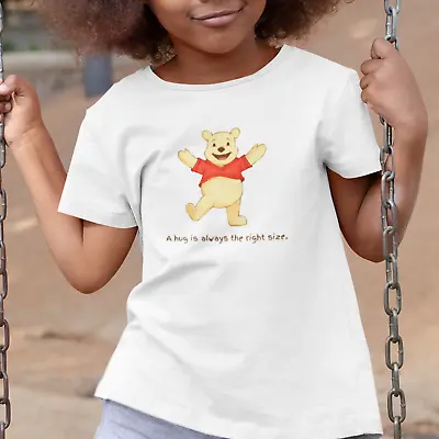Buy Winnie The Pooh Hug Quote T-Shirt - Hug Is Always The Right Size World Book Day • 9.99£