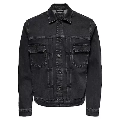 Buy Only & Sons Mens Bart Denim Jacket Truck Led Regular Fit Classic Outwear • 24.99£