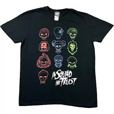 Buy Suicide Squad T Shirt Medium Gildan Tag Film Movie Tee Black Graphic Tee M • 22.50£