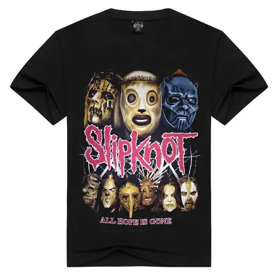 Buy Slipknot T-Shirt All Hope Is Gone Rock Band Heavy Metal Retro Concert Tour • 11.99£