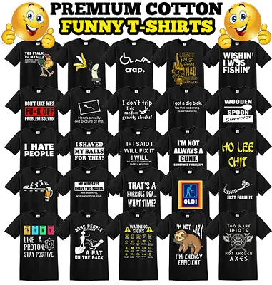 Buy Funny Mens T-Shirts Joke T-shirt Clothing Birthday Novelty T Shirts Tee Shirt • 13.99£