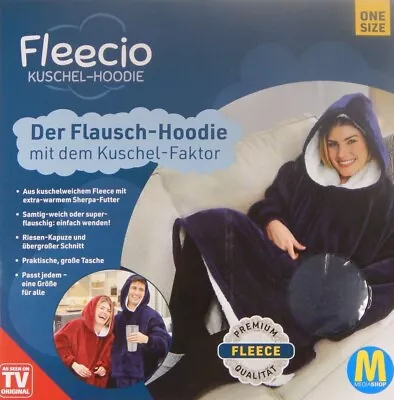 Buy Fleecio Cuddly Hoodie The Fluffy Hoodie With Cuddly Factor With Hooded Blue • 21.54£